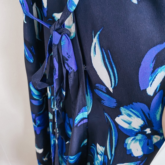 Yumi Kim Rush Hour Silk Maxi Dress Navy Floral - Picture 5 of 8